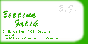 bettina falik business card